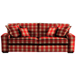 Duresta Trinity Grand Sofa Kintyre Check Peony